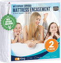 Utopia Bedding King Size Mattress Protector - 100% Waterproof & Bed Bug Proof Encasement (Pack of 2)