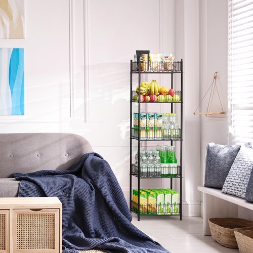 OYEAL Soda Can Organizer for Pantry 5 Tier Water Bottle Organizer Holder for Tumbler Travel Mug Cup, Freestanding Can Storage Organizer for Pantry Kitchen Living Room Organization