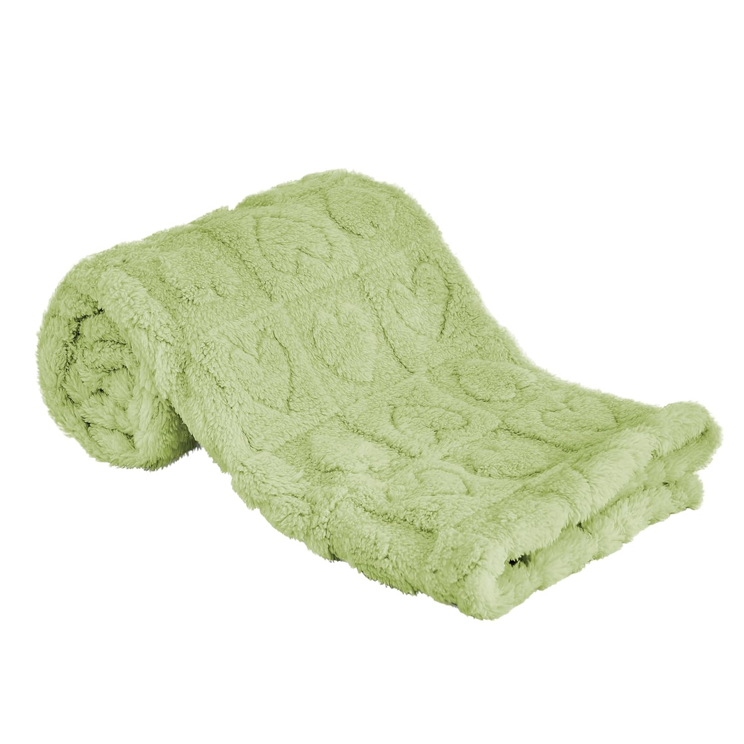 Yurhap Fleece Baby Blanket - Ultra Soft Heart Checkered Design for Boys & Girls | 30”x40” Green