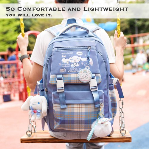 Juju Blue Kawaii Backpack - Cute Backpacks For Girls - Cute Backpack Kawaii Stuff - Backpacks For School Girls