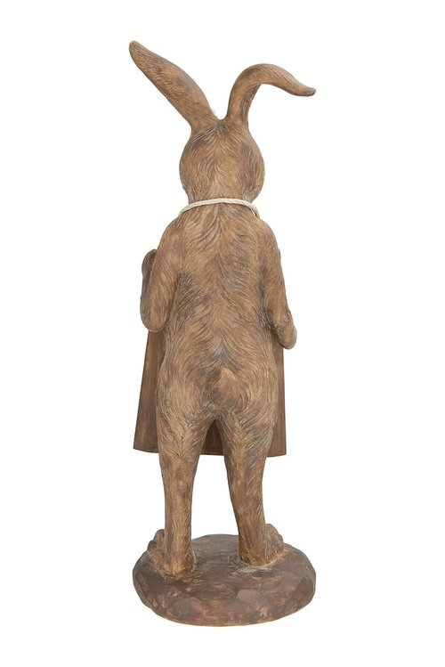Rabbit Figurine Holding Working Chalkboard