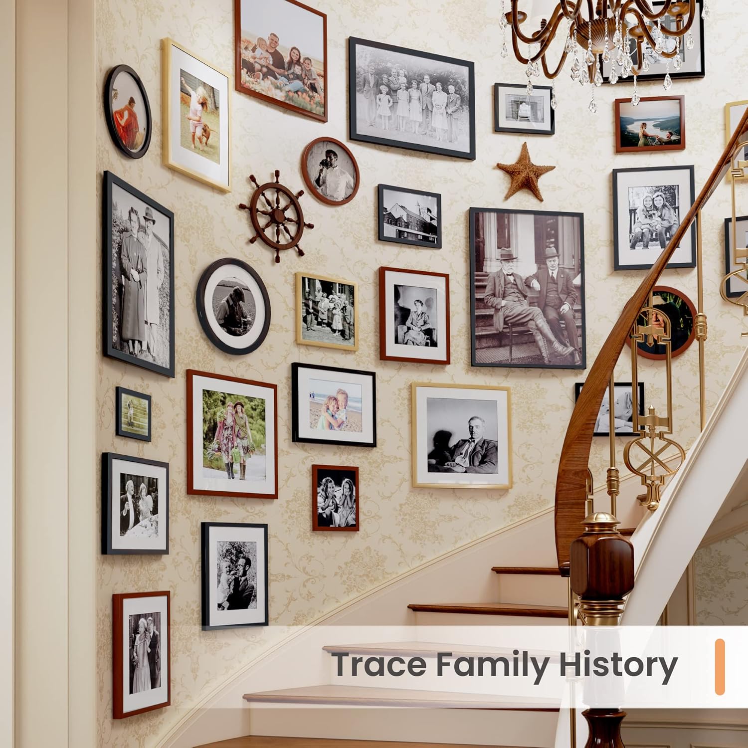 Upsimples 18x26 Picture Frame - Versatile Display for 14x22 Photos with Mat or 18x26 Without - Black, 1 Pack