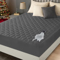 Utopia Bedding Waterproof Mattress Protector - Noiseless Quilted Twin Pad | Deep Pocket Fits Up to 16 Inches (Grey)
