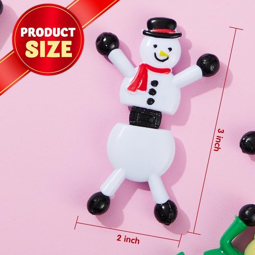 JOYIN 24 PCS Christmas Wall Sticky Climbing Man Toys - Fun Stretchy Hand Climbers for Kids | Holiday Party Favors