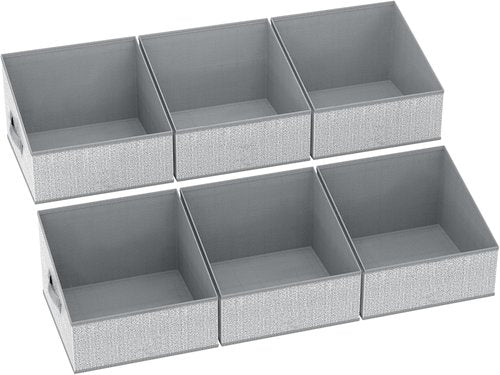 DIMJ Closet Storage Bins - Collapsible Fabric Baskets for Organizing Shelves | Trapezoid Design for Toys, Books, and More