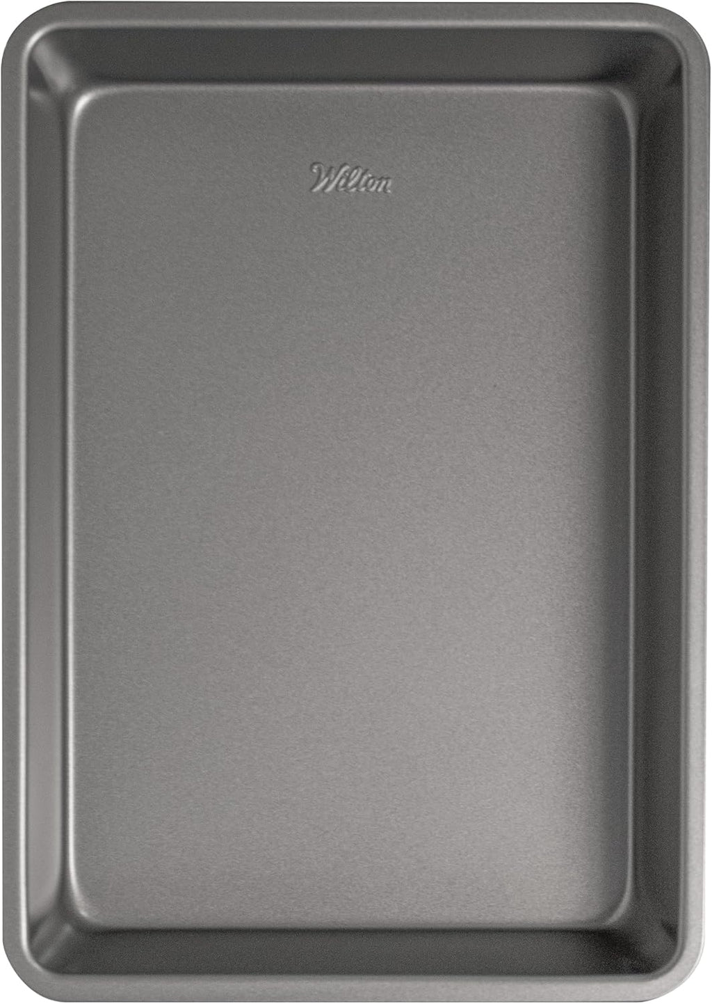 Wilton Non-Stick Oblong Cake Pan - Durable Steel for Even Heating | Perfect for Cakes & Lasagna, 13 x 9 x 2 in