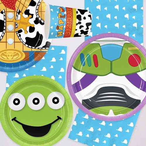 120pcs Birthday Party Supplies Include Cloud Plates Napkins Cup Dessert Plates Disposable Paper Tableware Set Kids Birthday Party Decorations For 30 Guests