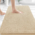 OLANLY Bathroom Rugs - Extra Soft Chenille Bath Mats | 36x24, Quick Dry, Machine Washable, Beige
