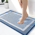 OLANLY Bathroom Rugs - Extra Soft Microfiber Bath Mat | Non-Slip, Machine Washable, Quick Dry (24x16, Blue)