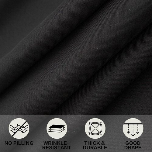 4ft Black Stretch Tablecloth by [Brand Name] - Waterproof, Wrinkle-Resistant Design for Events & Table Protection