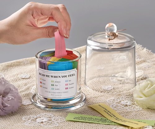 Bible Verse Jar - Upgraded 200 Inspirational Scripture Verses | Perfect Christian Gift for Women