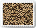 Edible Cake Topper - Leopard Print Design | Easy to Cut 8.5 x 11 Inch Decoration