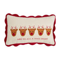Mud Pie Light Up Christmas Pillow, Deer, 11" x 18"