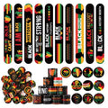 Ouvibor 60 Pcs Black History Month Gift Set Black History Slap Bracelets with Button Pins Blac Historys Slap Bracelets Badges Blac Historys Months Favors for Teen Adult