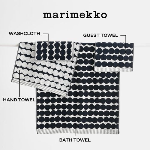 MARIMEKKO Räsymatto Terry Cotton Hand Towel – Polka Dot Patterned Hand Towels – 28 in x 20 in