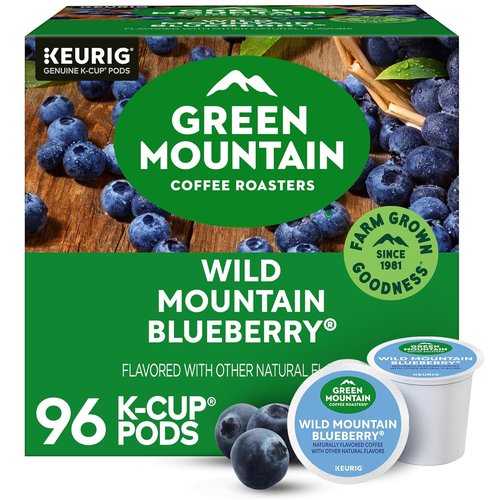 Green Mountain Coffee Roasters Wild Mountain Blueberry K-Cup Pods - Light Roast Coffee, 96 Count