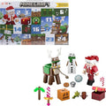 Mattel Minecraft Advent Calendar - 3 Action Figures, 17 Accessories & 24 Daily Surprises | Perfect Holiday Gift