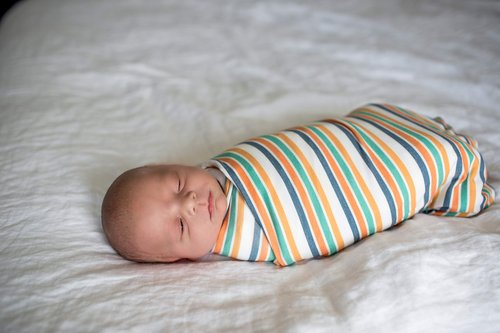 Copper Pearl Large Premium Knit Baby Swaddle Receiving Blanket Retro