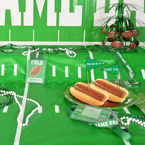 Beistle 100-Pack Game Day Football Picks for Parties, 2-1/2-Inch