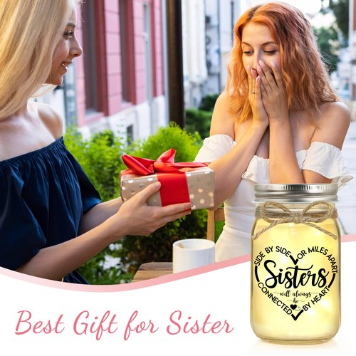 Sister Birthday Gifts, Sisters Gift from Sister Christmas Valentines Day Mothers Day Gifts for Sis Sisters