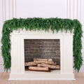 Rowfad 6 Ft Christmas Cedar Pine Garlands, Artificial Cedar Garland, Realistic Green Artificial Greenery Garland for Table, Mantle, Wall, Indoor, Outdoor Christmas Decorations (1, 6 FT)