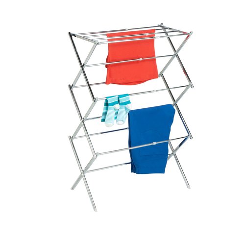 Honey-Can-Do DRY-03053 Expandable Steel Drying Rack, Chrome