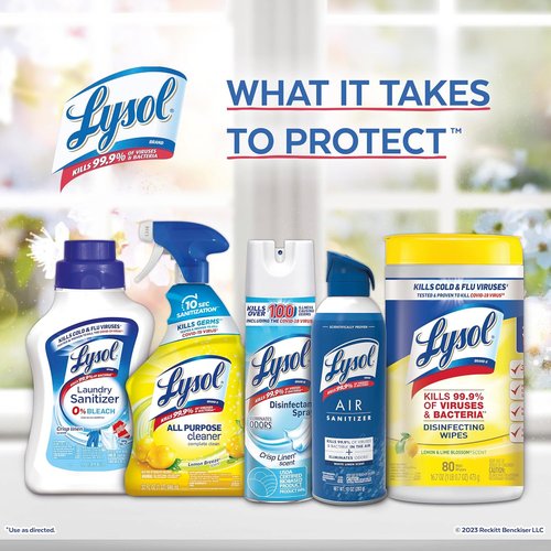 Lysol Dual Action Disinfectant Wipes - Multi-Surface Antibacterial Cleaning Wipes, Citrus Scent, 75 Count