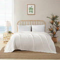 Tommy Bahama - Full/Queen Blanket, Ultra Soft Organic Woven Bedding, Coastal Inspired Bedding Essentials (Sandline White, Full/Queen)