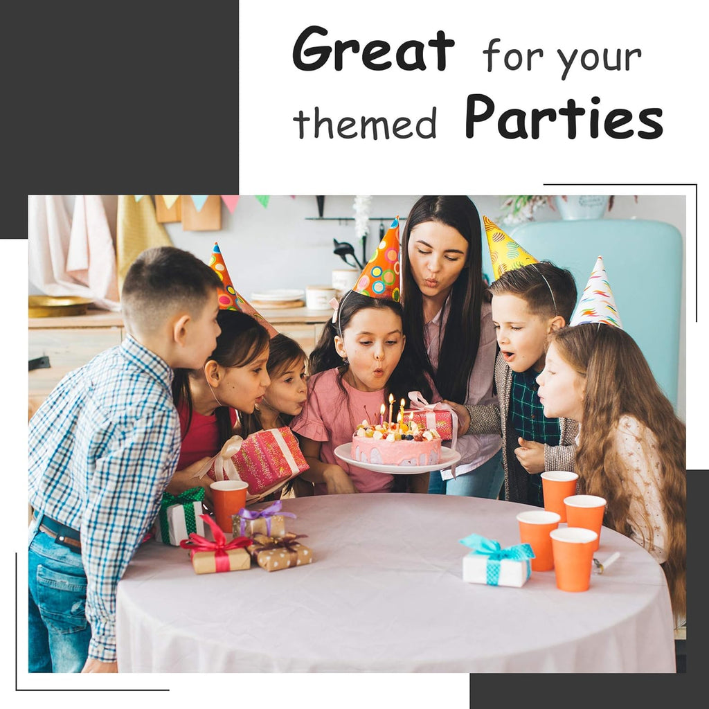 Premium White Plastic Tablecloths by [Brand Name] - 5 Pack Disposable Rectangle Covers | 108 x 54 in. for Parties & Weddings