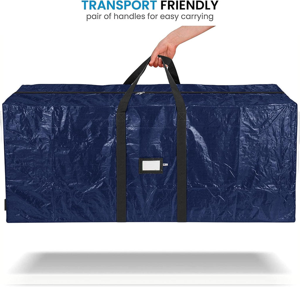 Zober Christmas Tree Storage Bag - Waterproof & Durable for 7.5 Ft Artificial Trees - Navy Blue