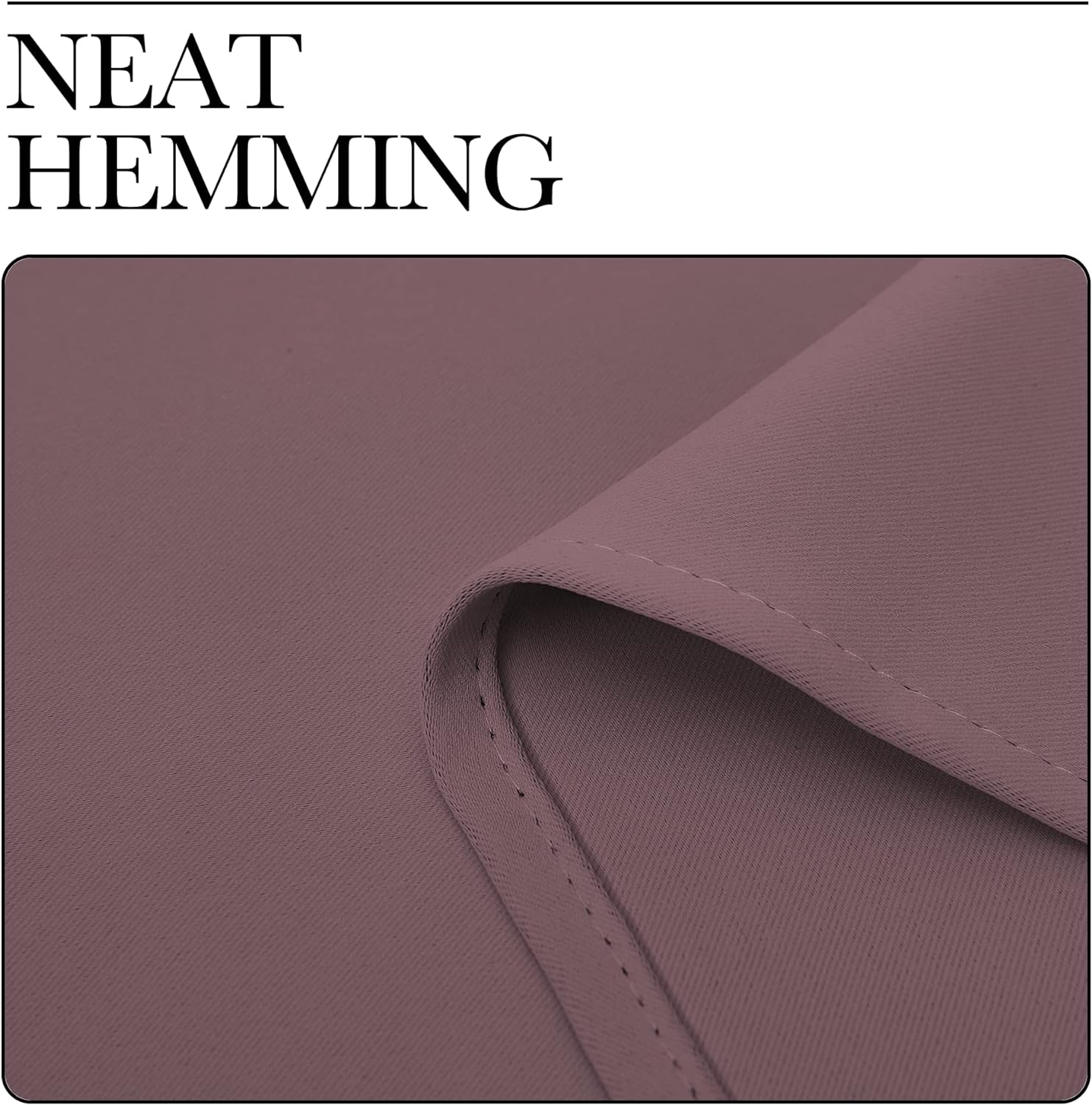 NICETOWN Thermal Insulated Blackout Curtain Panels - Dry Rose, 34x84 Inch, 1 Pair for Basement