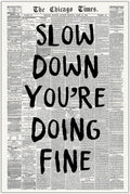 Rubeoxn Retro Poster - Uplifting Black and White Canvas Wall Art | 12x16in Unframed Decor