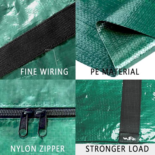 Christmas Tree Bag - Waterproof & Tearproof Storage for 4FT/5FT Trees | Easy Transport with 4 Handles - Green