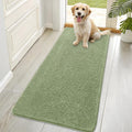 OLANLY Dog Door Mat - Absorbent Non-Slip Chenille Mat for Muddy Paws | 70x35 Sage Green, Quick Dry