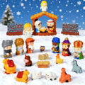 Regine Switzerland Nativity Set - 24 Pcs Hand-Painted Christmas Figurines for Festive Tabletop Decor