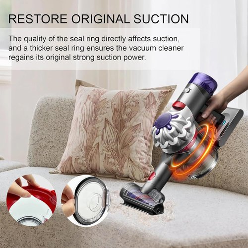 Dyson Dust Bin Replacement | Clear Canister for V7 V8 SV10 SV11 | Prevents Leakage & Restores Suction