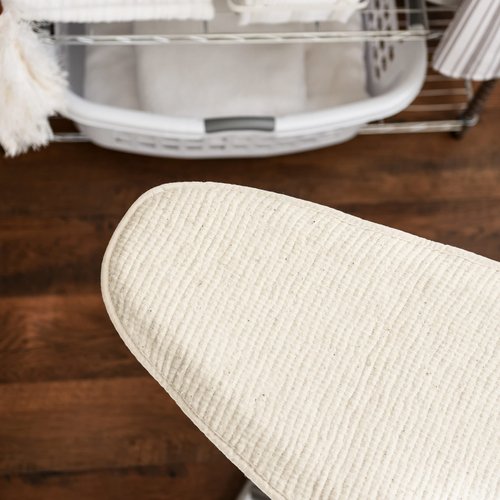 RITZ Professional Heavyweight Ironing Board Pad, Padded Cover Fits Standard Sized 54" Ironing Boards, Natural Cotton (Ironing Board Not Included)