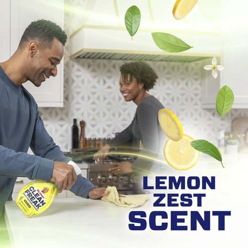 Mr. Clean Clean Freak Multi Surface Cleaning Spray, Deep Cleaning Mist Starter Kit and Refill Bundle, Lemon Zest Scent, 64 fl oz
