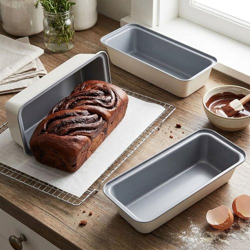Proigtz 13x4 Inch Loaf Pan 3-Pack, Nonstick Carbon Steel Bread Pan for Even Baking, Long Baking Pan for Homemade Sourdough, Banana Bread & Meatloaf – Rust-Resistant, Warp-Resistant, Easy Release
