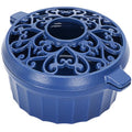 Wood Stove Steamer-Fireplace Humidifier,Cast Iron Humidifier for Stove, Matte Black Finish, Rust Resistant, Lattice Top, 2.5 Quart Capacity,Wood Burning Stove Indoor Decorative.Blue