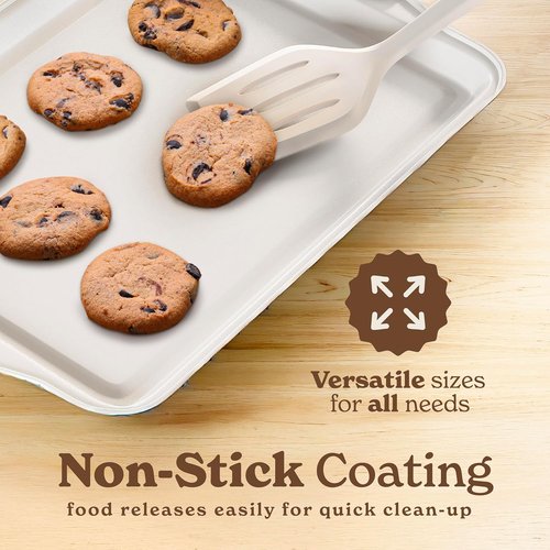 Country Kitchen Nonstick Bakeware Set - Durable 22-Piece Baking Set with Silicone Muffin Cups