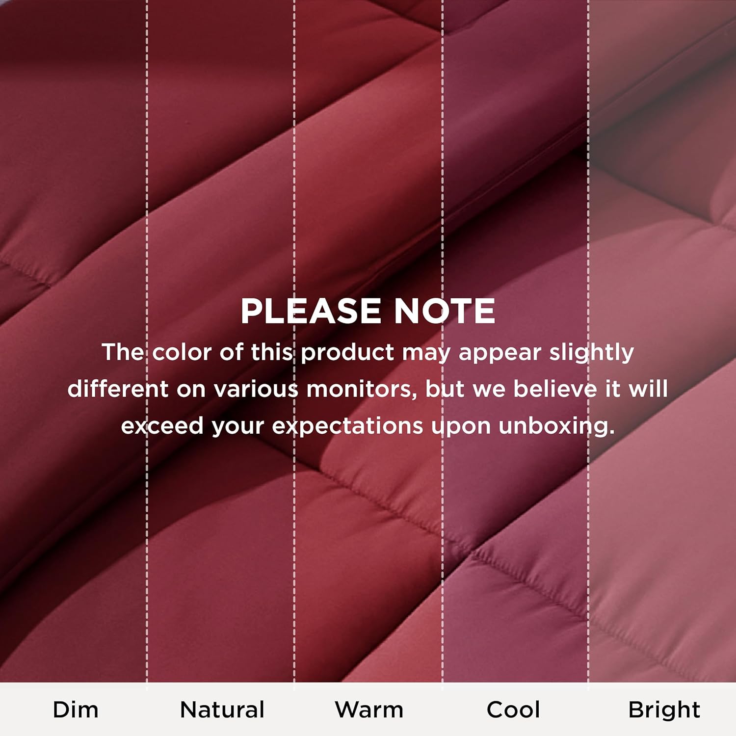 Bedsure Comforter Duvet Insert - All-Season Twin Size Quilted Down Alternative Blanket, Red 88 x 68 Inches