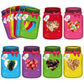 Labrostar 60Pcs Valentines Day Gifts for Kids Valentines Day Mason Jar Cards with Treat Bags for Valentines Exchange Cards Boys Girls Toddler School Classroom Activities Party Favors