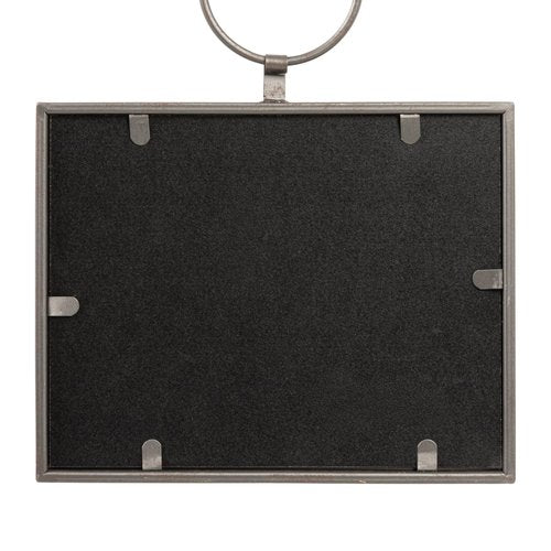 Creative Co-Op Metal and Wood Framed Landscape Wall Art with Hanging Bracket, Multicolor