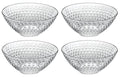 Barski Glass Bowl - For Dessert - Salad - Pasta - Fruit - Nuts - Chocolate - Set of 4 Bowls - Designed - 6.25" Diameter - Made in Europe