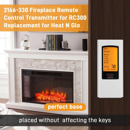 2166-330 Fireplace Remote Control Transmitter for RC300 Replacement for Heat N Glo Gas Stoves and Fireplaces Remote Control