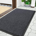 Yimobra Outdoor Indoor Doormat - 100% Waterproof, Stain & Fade Resistant | 36 x 17 Inches, Gray/White