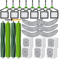32 Pack Replacement Parts Kit Compatible with iRobot Roomba Combo j7+ Plus, Combo j9+,Combo 10 Max Vacuum, Includes 2 set Roller Brushes, 6 Mop Pads, 6 HEPA Filters, 8 Side Brushes, 6 Dust Bags