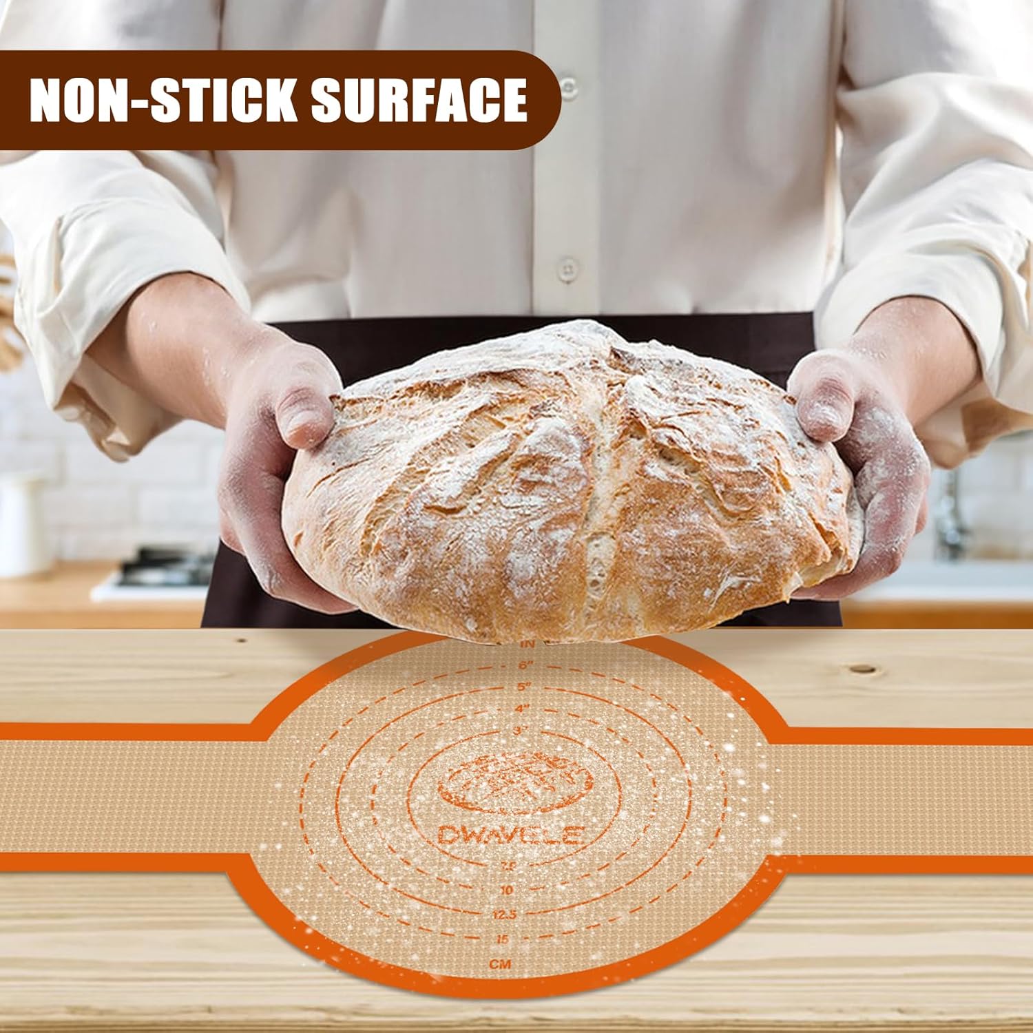Skiennix Silicone Bread Sling - Non-Stick & Easy to Clean Baking Mat Set | 2 Reusable Sourdough Tools