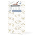 Dream On Me Sweet Dreams 88 Coil Spring Crib and Toddler Bed 6" Mattress in Blue, Green Guard Gold Certified, Beige Cloud Vinyl Cover with Baby, 17 lb